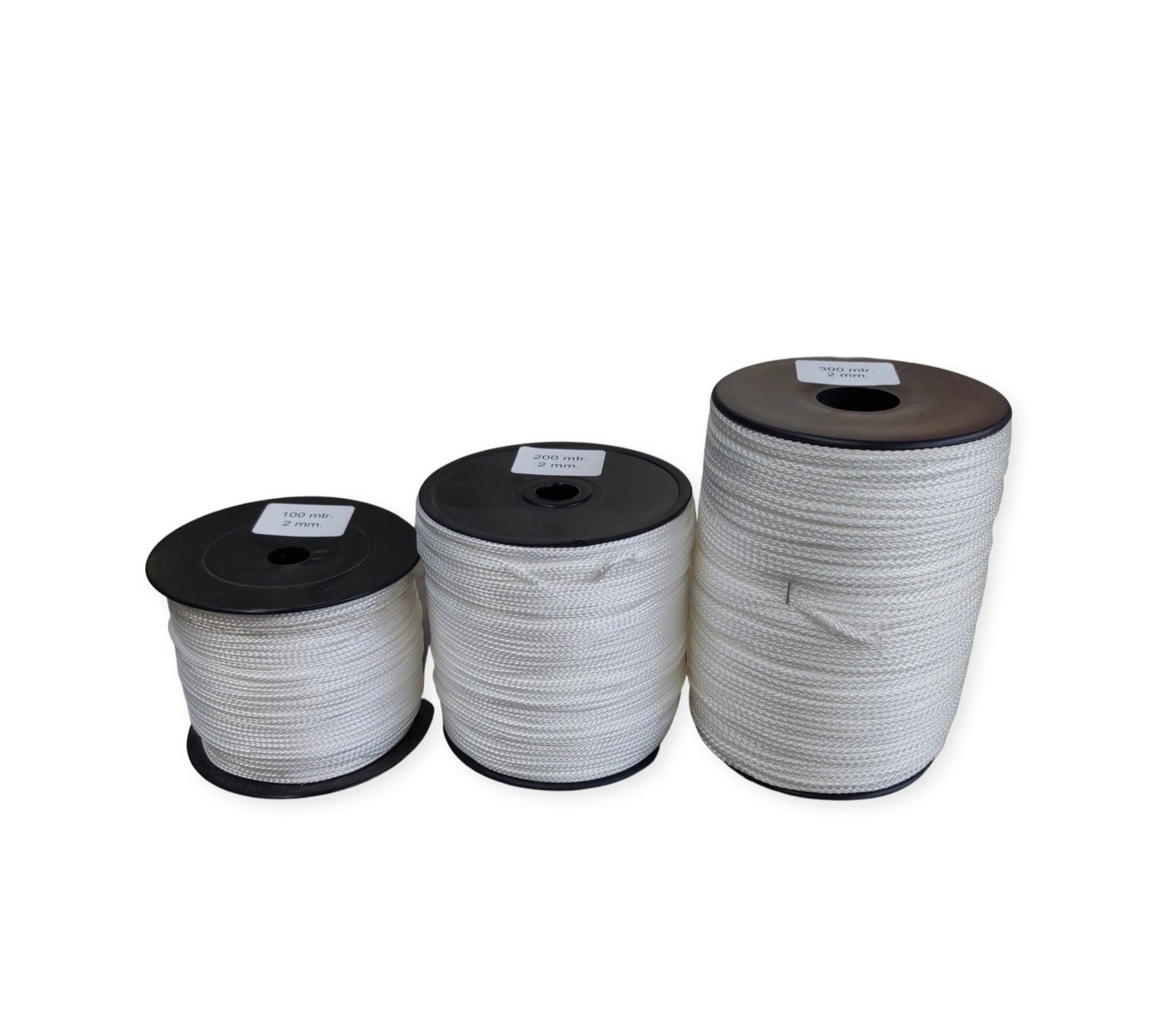 Stratenmakerstouw - Uitzetdraad Wit 2.00mm 100-300 mtr.