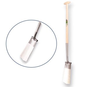 Kabelspade draineerspade 13cm met opstap essen steel Atlas Diamant 810453