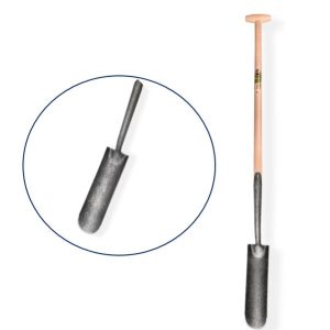 Sleuvenspade draineerspade 9cm smal essen steel De Wit 810448