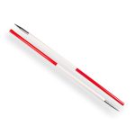 Jalonstok 2-delig metaal 216 cm, top Rood Nestle