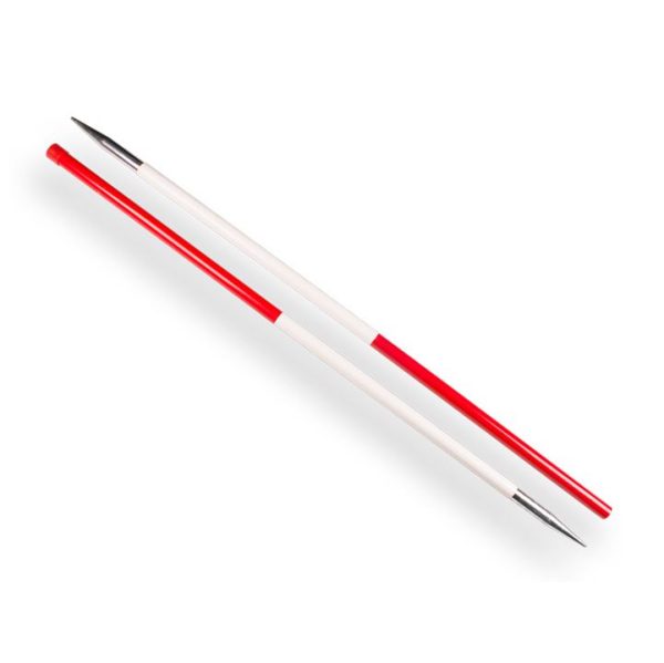 Jalonstok 2-delig metaal 216 cm, top Rood Nestle