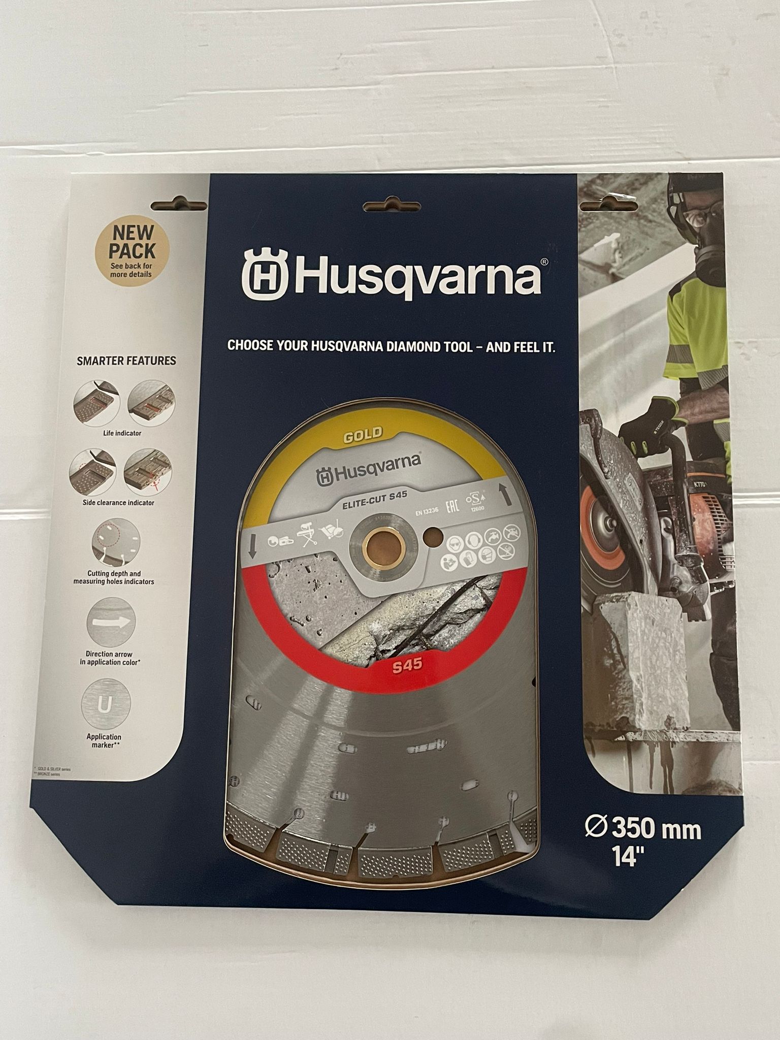 Husqvarna Elite Cut S45 Exo-Grit Diamantzaagblad 350 mm