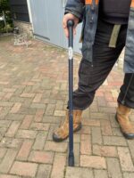 Stootijzer 1000 mm met Vierkante Knop 40 cm en Beitel