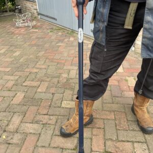 Stootijzer 1000 mm met Vierkante Knop 40 cm en Beitel