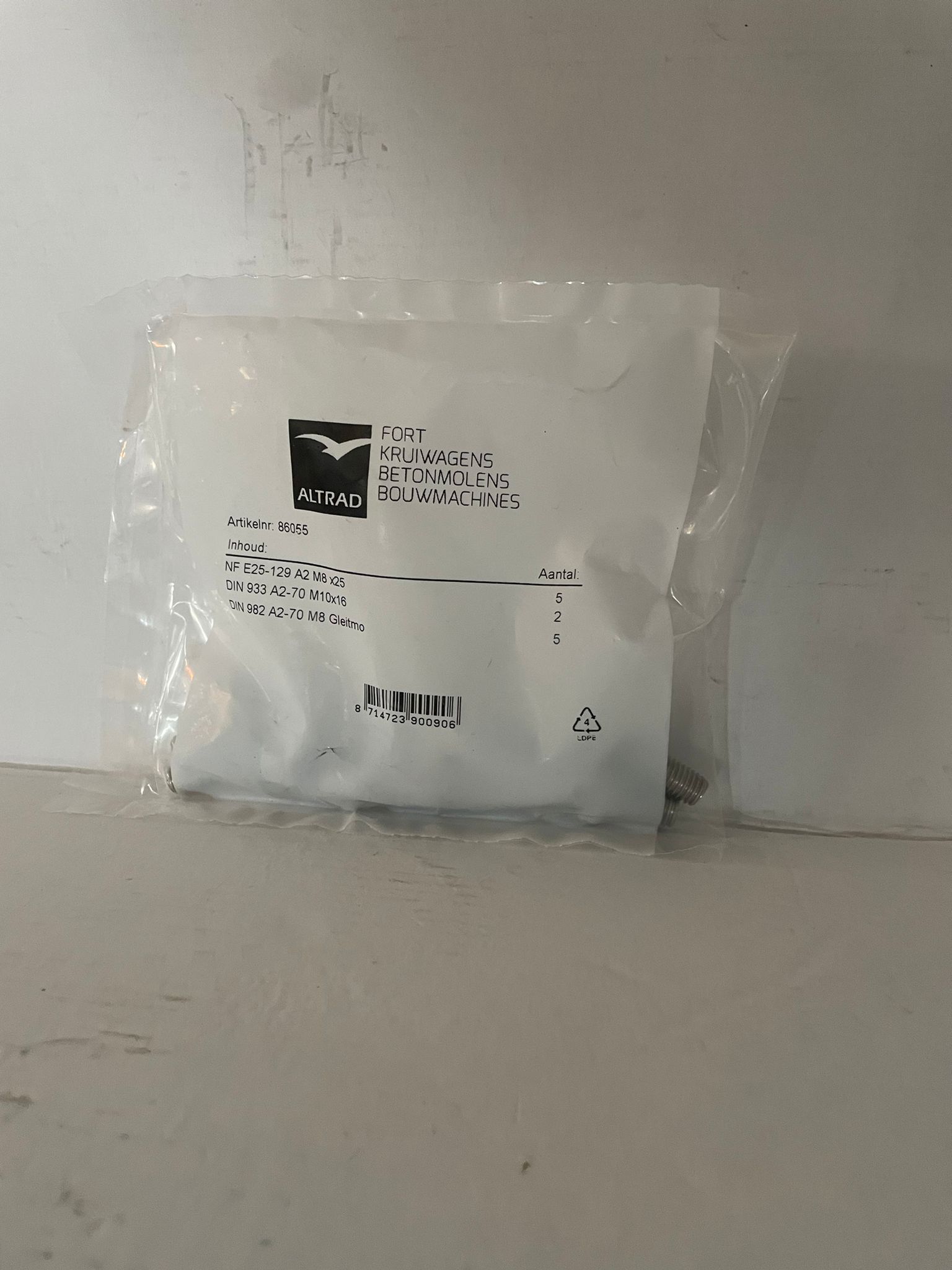 Altrad Fort Montageset – Bevestigingsset voor Kruiwagens