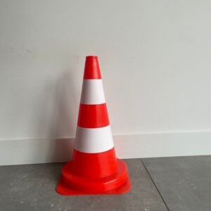 LABORA Verkeerskegel 50 cm – Oranje met Witte Banden 998894
