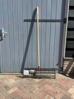 Polet Egalisatiehark RVS 80 x 25 cm met steel 150 cm