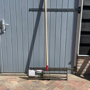 Polet Egalisatiehark RVS 80 x 25 cm met steel 150 cm