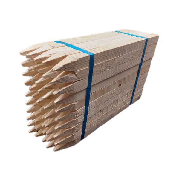 Piketpaaltjes vuren 80cm | 2,2×2,2 | 25-100 stuks