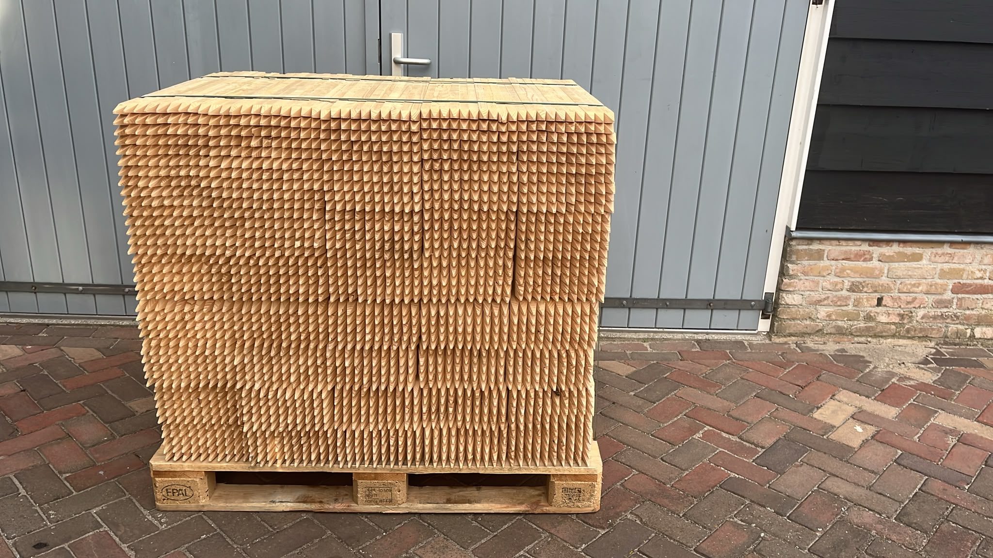 Piketpaaltjes Vuren 60 cm – 2,2 × 2,2 cm – Pallet 1000 stuks