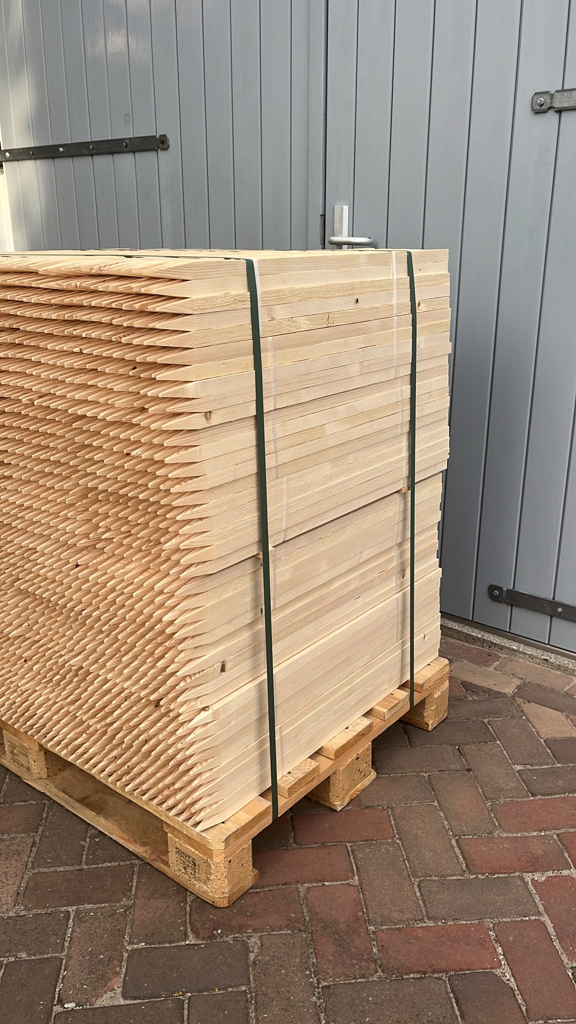 Piketpaaltjes Vuren 60 cm – 2,2 × 2,2 cm – Pallet 1000 stuks