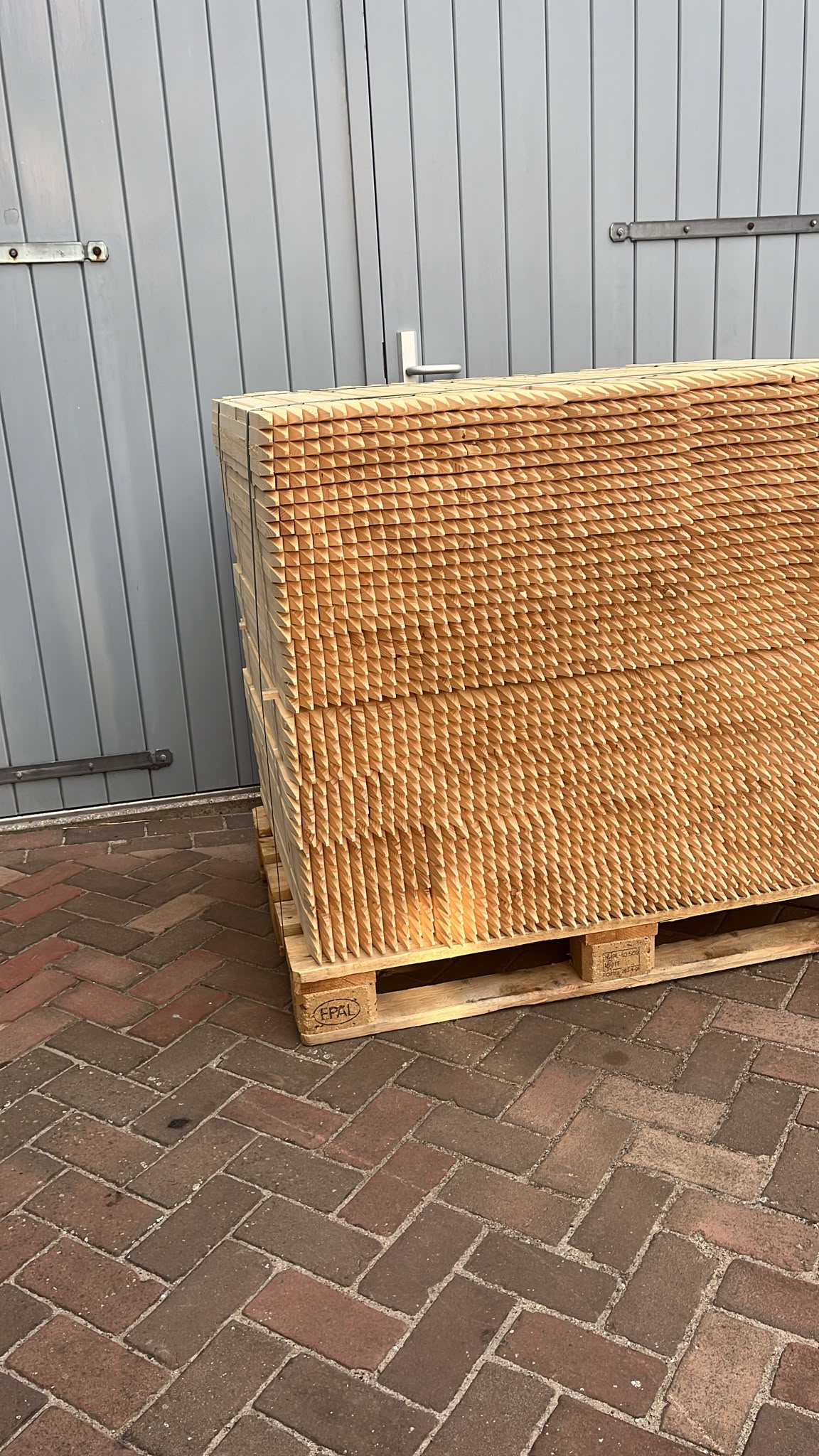 Piketpaaltjes Vuren 60 cm – 2,2 × 2,2 cm – Pallet 1000 stuks